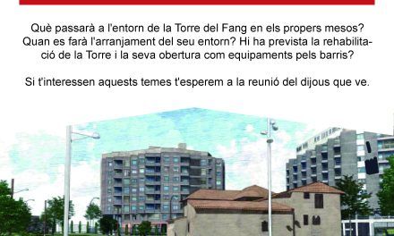 Reunió informativa sobre la Torre del Fang i entorns: Com està tot?