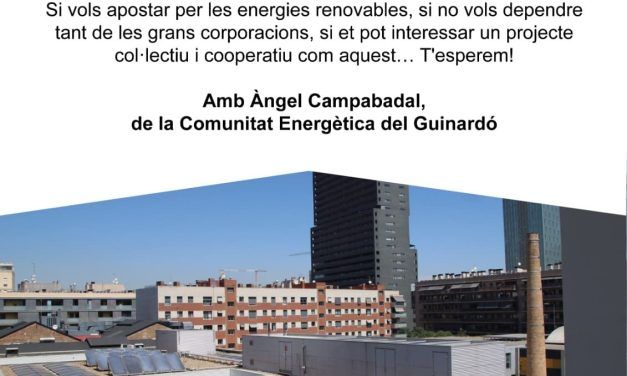 XERRADA INFORMATIVA SOBRE COMUNITATS ENERGÈTIQUES. 9 NOVEMBRE