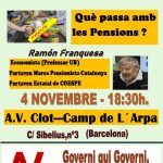 XERRADA SOBRE PENSIONS. 4 NOVEMBRE